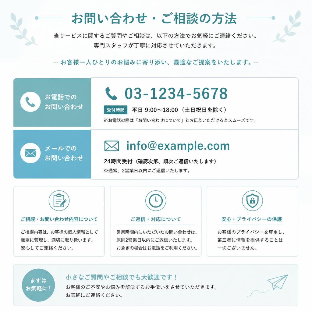 お問い合わせ・相談窓口